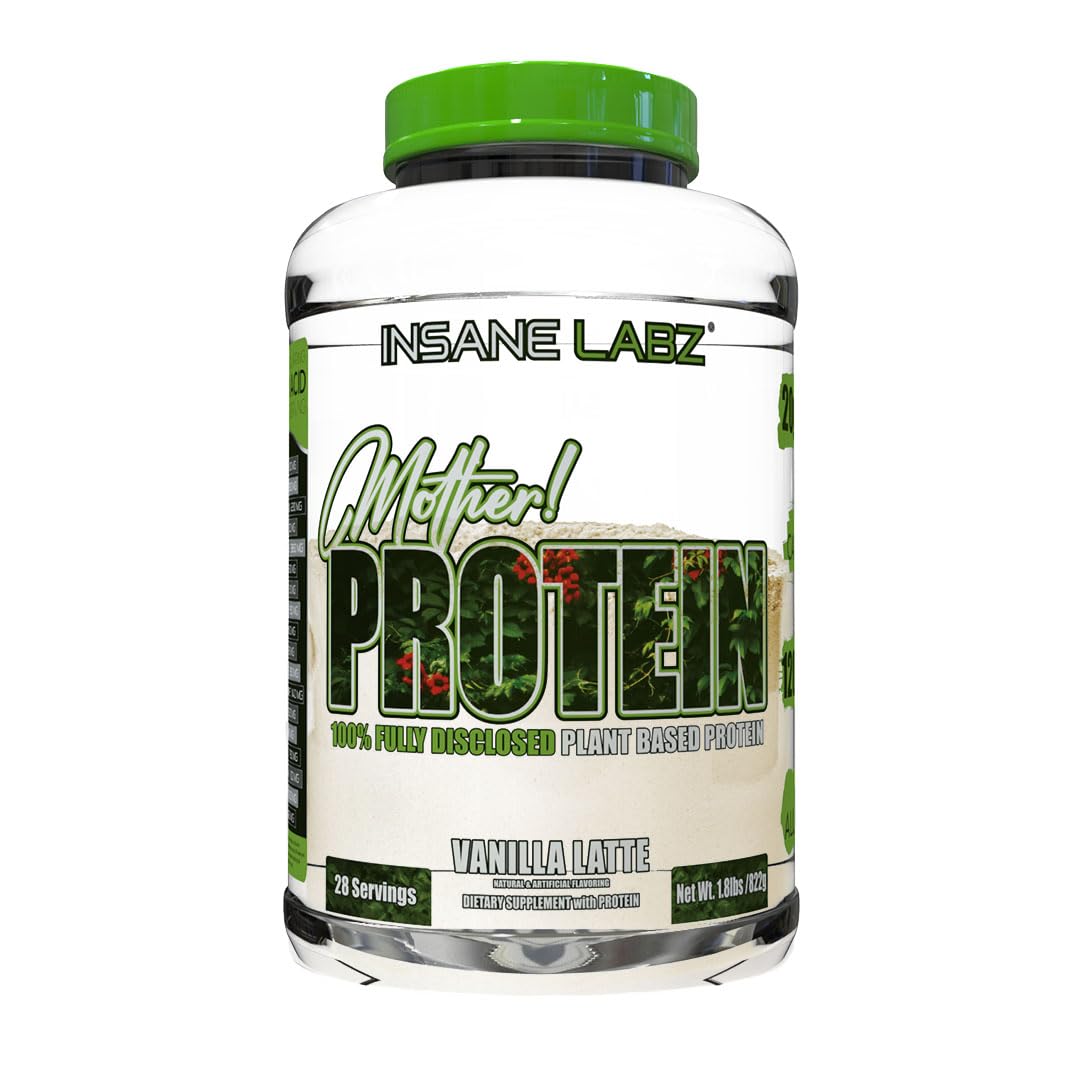 Insane Labz Mother Protein 28.9 Servings Vanilla Latte Pea Protein Powder