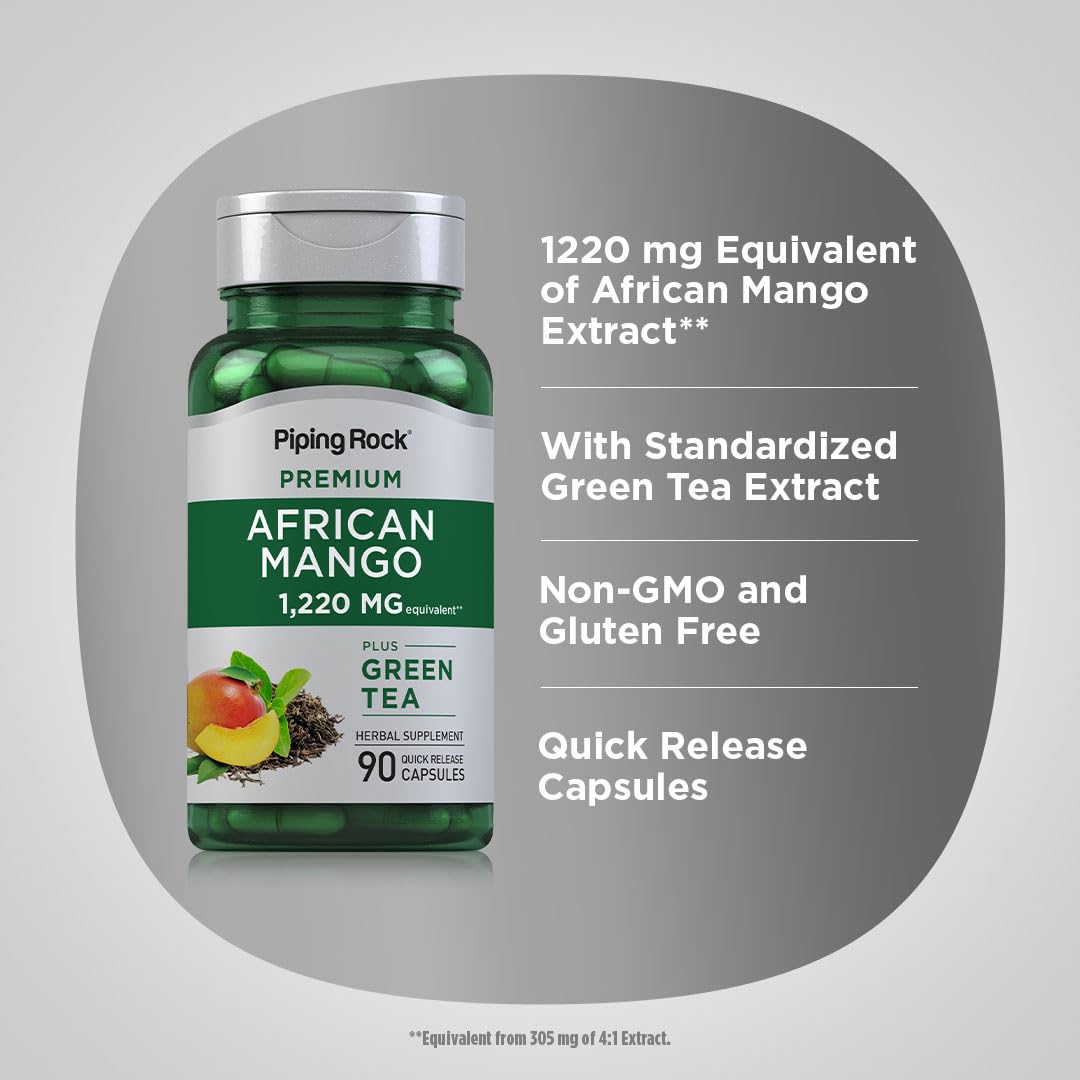 Piping Rock African Mango Seed Extract Capsule 90 Capsules
