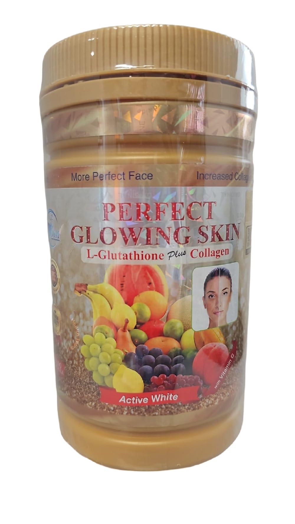 Kaxilu Phyto Collagen Perfect Glowing Skin with L-Glutathione Plus and Collagen Active White Powder, 850 g Jar