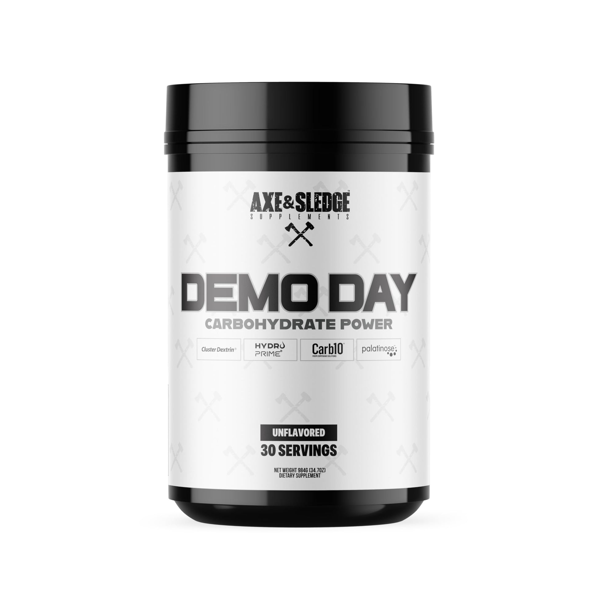 Axe & Sledge Demo Day Intra-Workout Carbohydrate Powder with Cluster Dextrin, Carb10, Hydromax, & Palatinose, Enhances Performance and Pumps, 34.9212 Servings