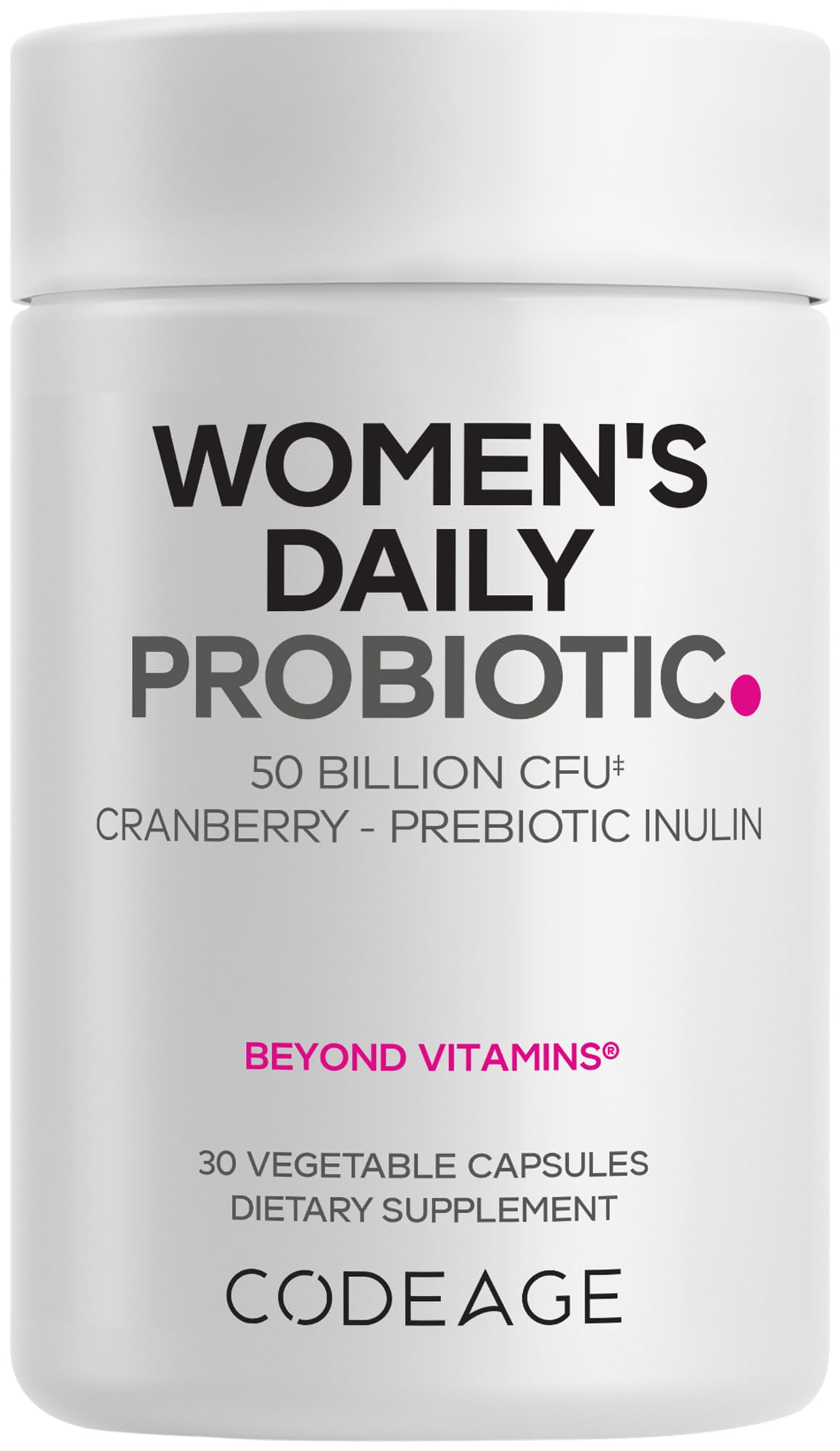 Codeage Women’s Daily Probiotic Supplement Capsule 30 Capsules