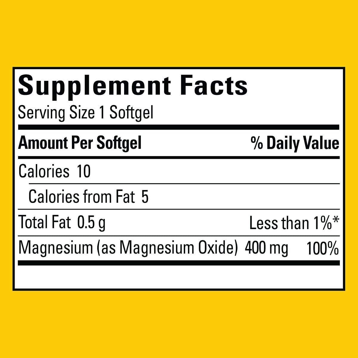 Nature Made Extra Strength Magnesium 400 mg Softgels, 150 Count