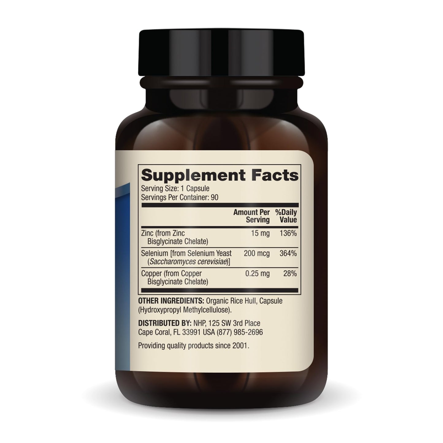 Dr. Mercola Zinc Plus Selenium - Mineral Blend Supplement, 90 Capsules