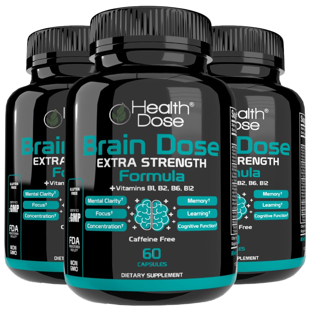 Health Dose Brain Dose Premium Nootropics Capsules 180