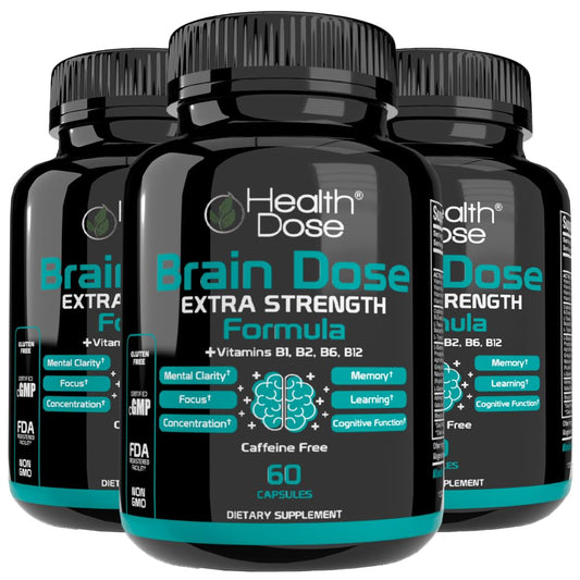 Health Dose Brain Dose Premium Nootropics Capsules 180