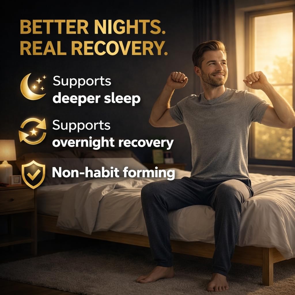 PrimeX Sleep and Recovery Sleep Aid Without Melatonin Capsule 60 Count