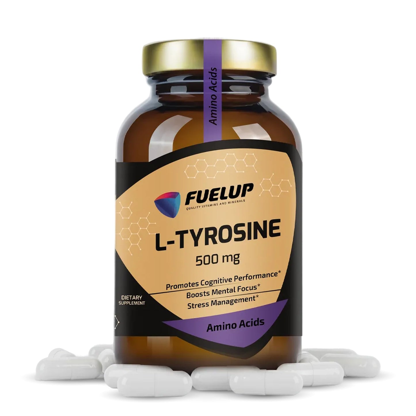 Fuelup L-Tyrosine 500 mg Softgels, 120 Count