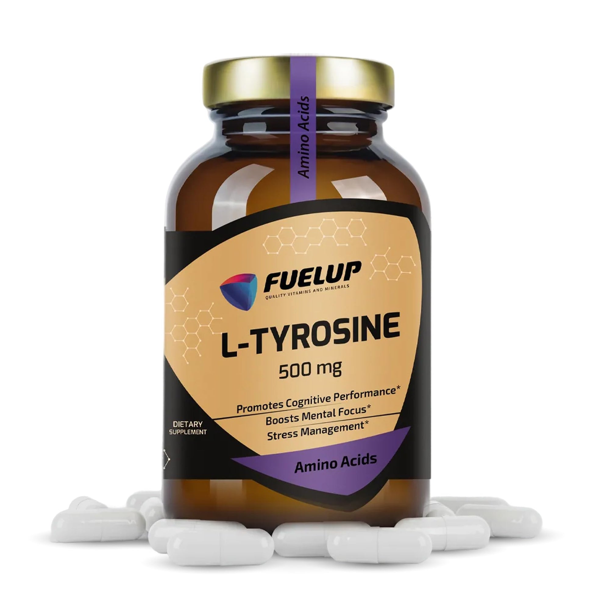Fuelup L-Tyrosine 500 mg Softgels, 120 Count
