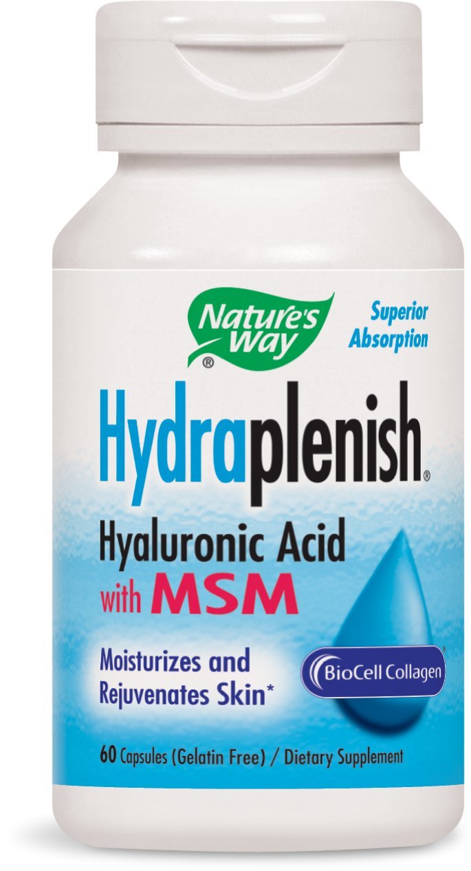 Nature's Way Hydraplenish Hyaluronic Acid With MSM Capsules 240 Count