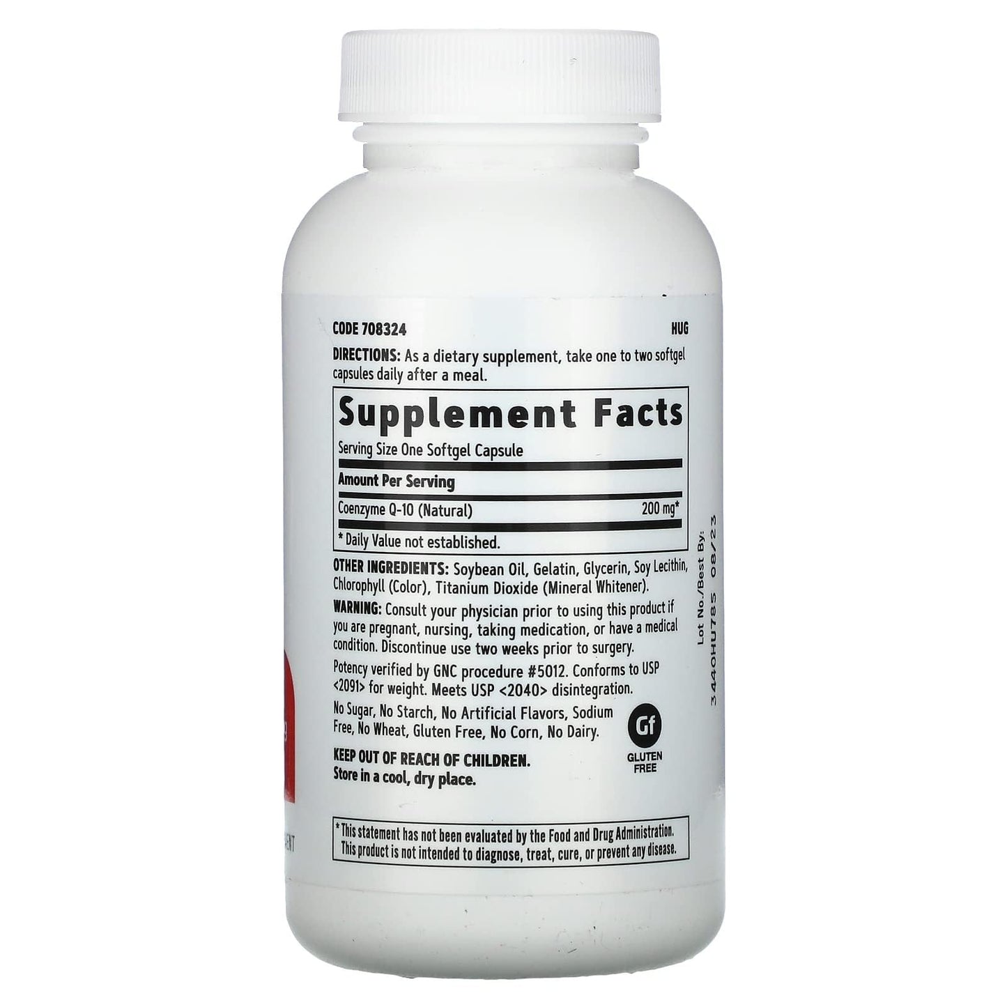 GNC CoQ10 200mg Softgels 60 Count