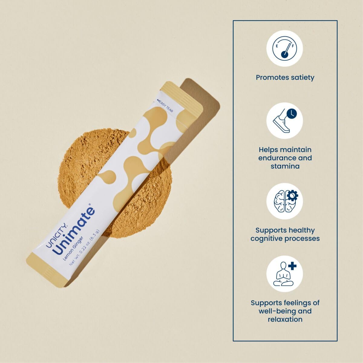 Unicity Feel Great System Natural—Feel Great Pack with Balance Natural Orange and UNIMATE Lemon Ginger, Powder