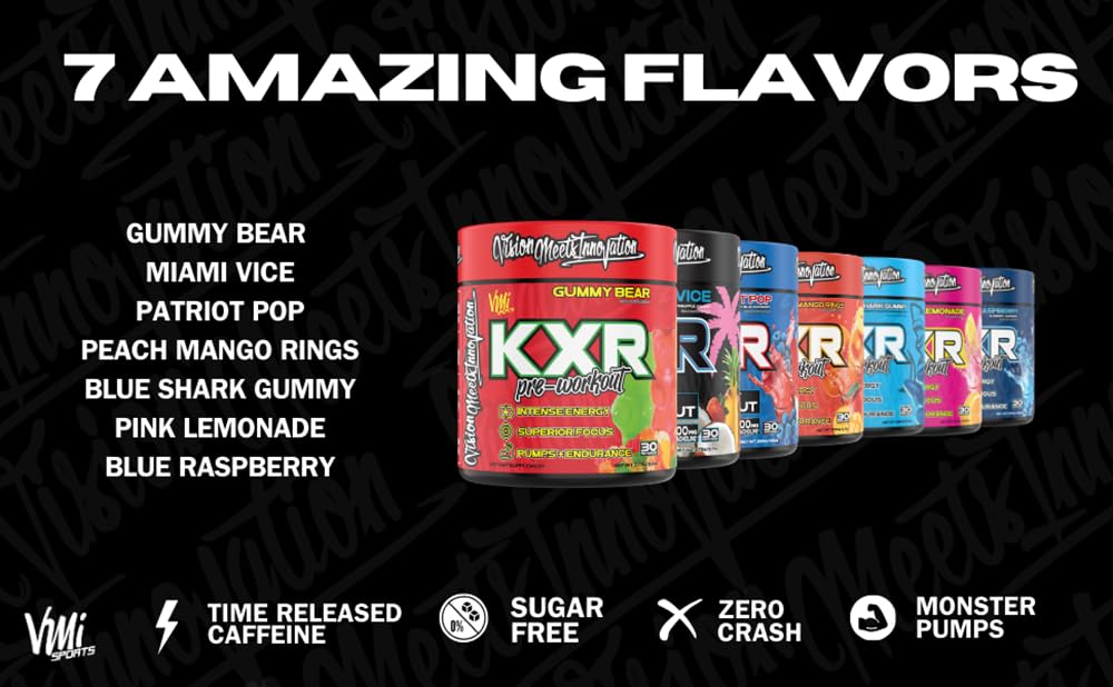 VMI Sports KXR Pre-Workout Energy Powder, 9.21 Ounce