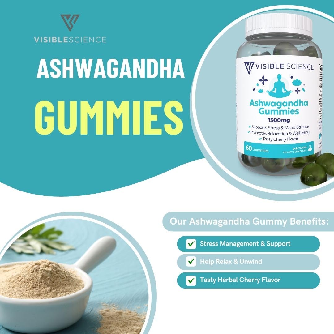 Visible Science Ashwagandha Gummies 60 Count