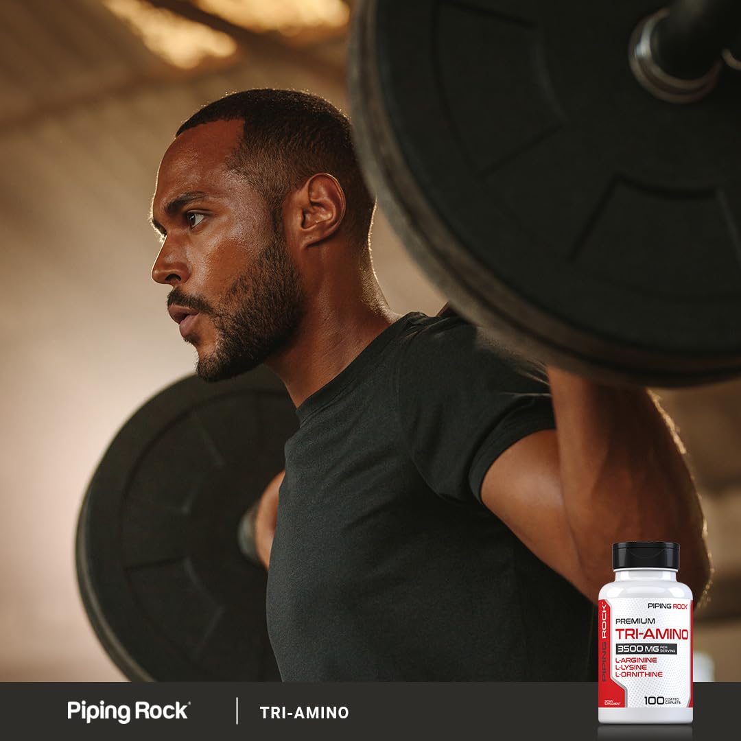 Piping Rock Tri Amino Supplement Caplets, 100 Count