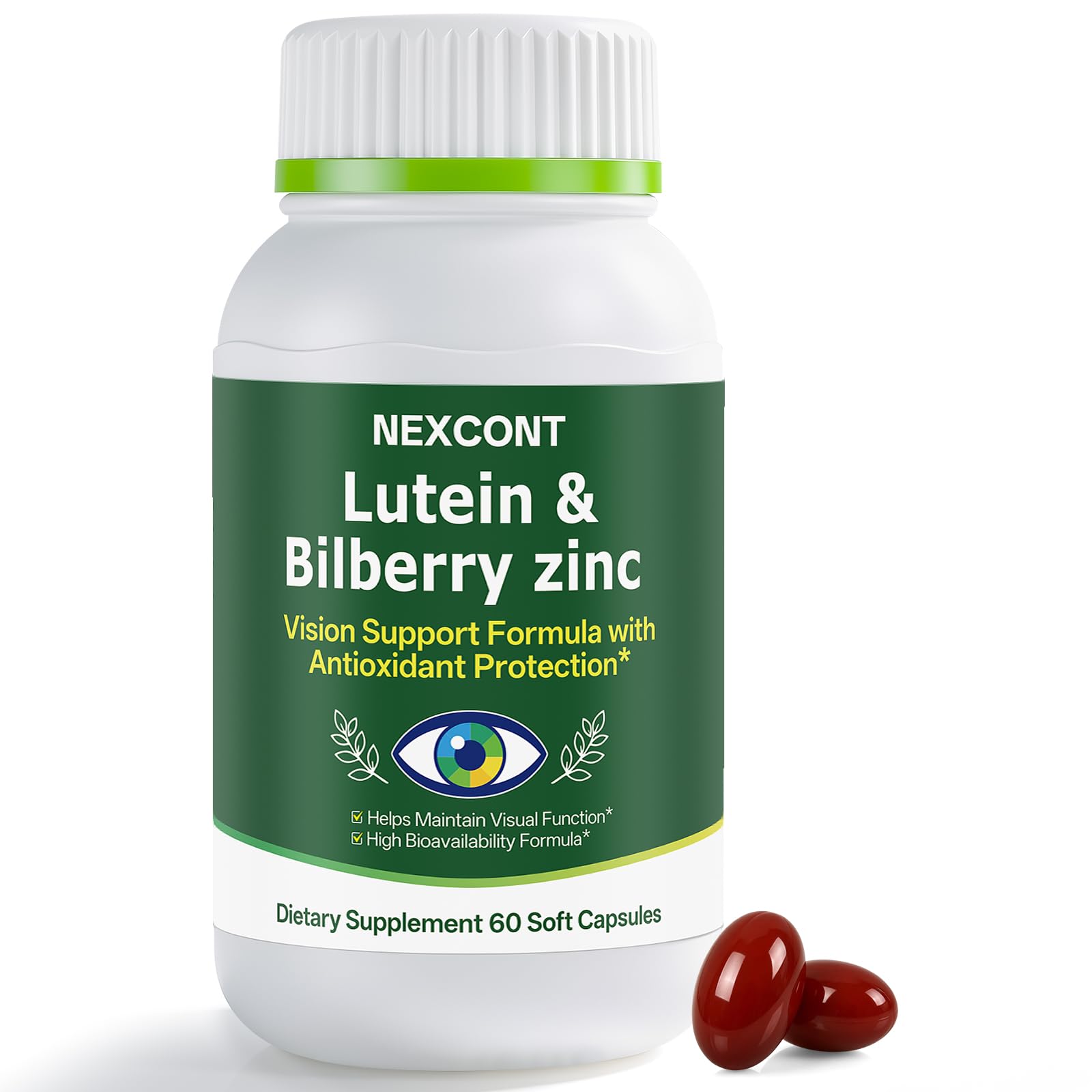 Oopeatol Bilberry Supplement with Lutein, 60 Capsules