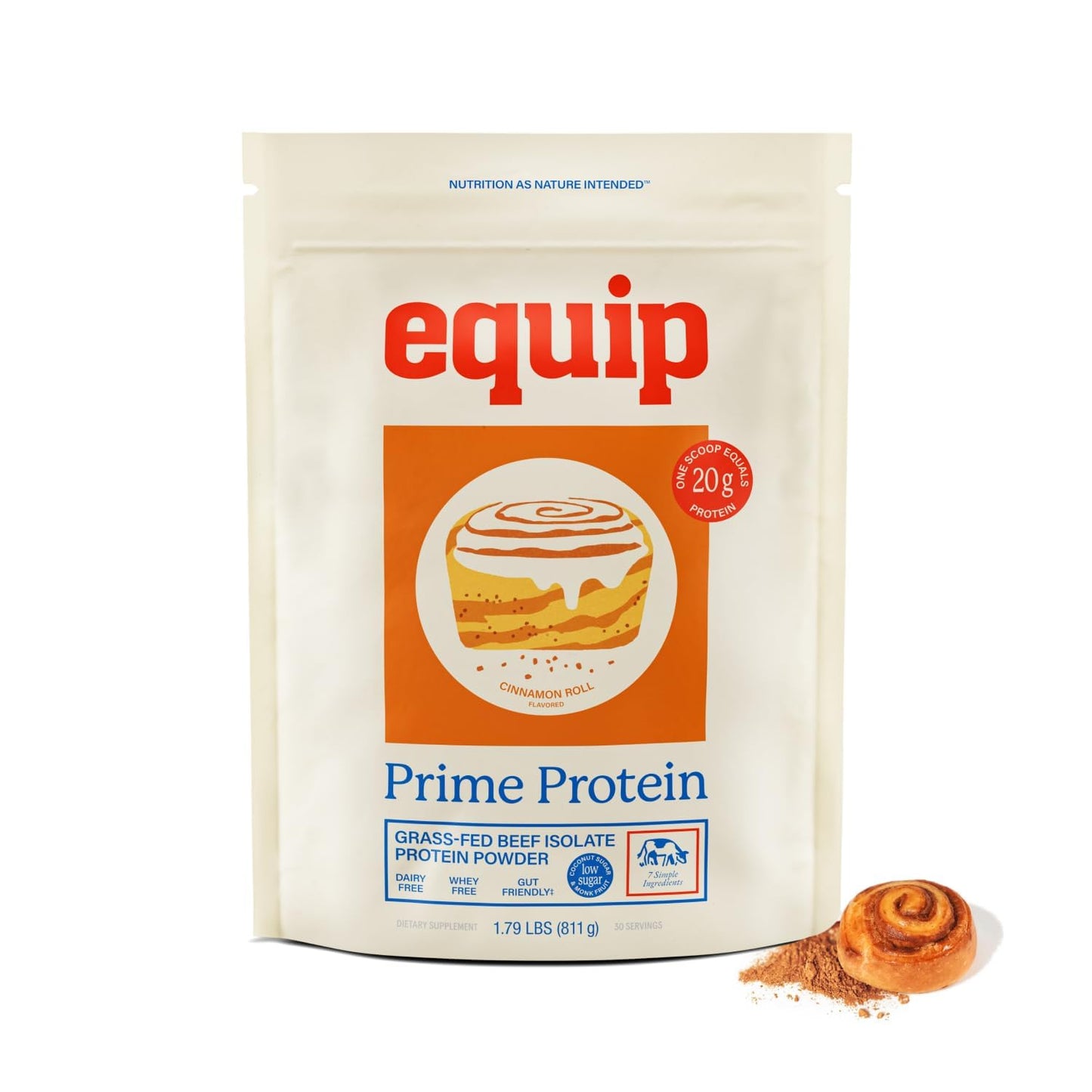 Equip Prime Protein Powder Beef Protein Isolate, 30 Servings