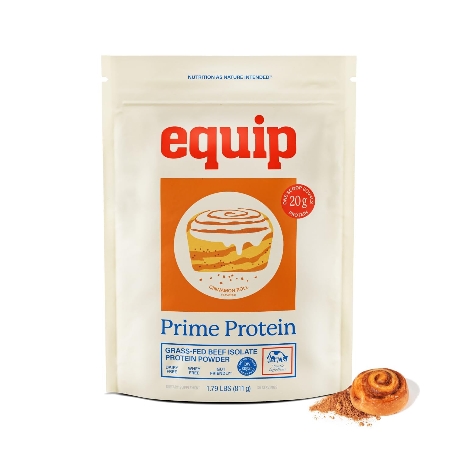 Equip Prime Protein Powder Beef Protein Isolate, 30 Servings