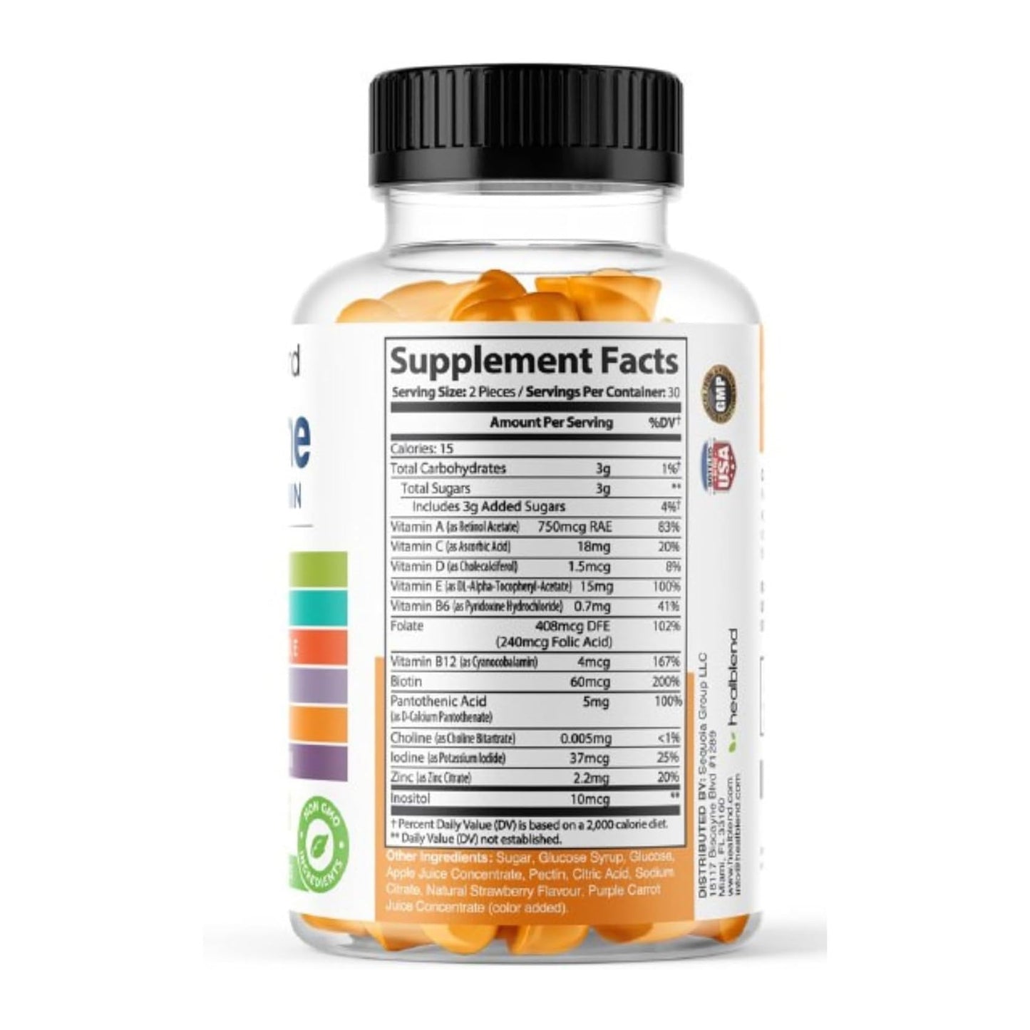 healblend Power-Packed Multivitamin Bear Gummies for Adult, 60 Gummies
