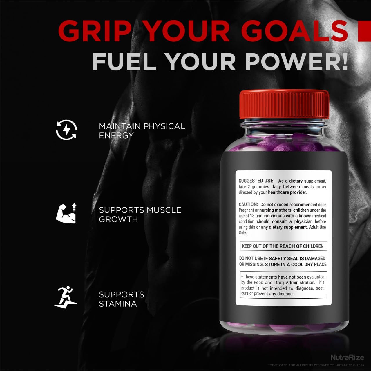 NutraRize ManPower Gummies 60 Gummies