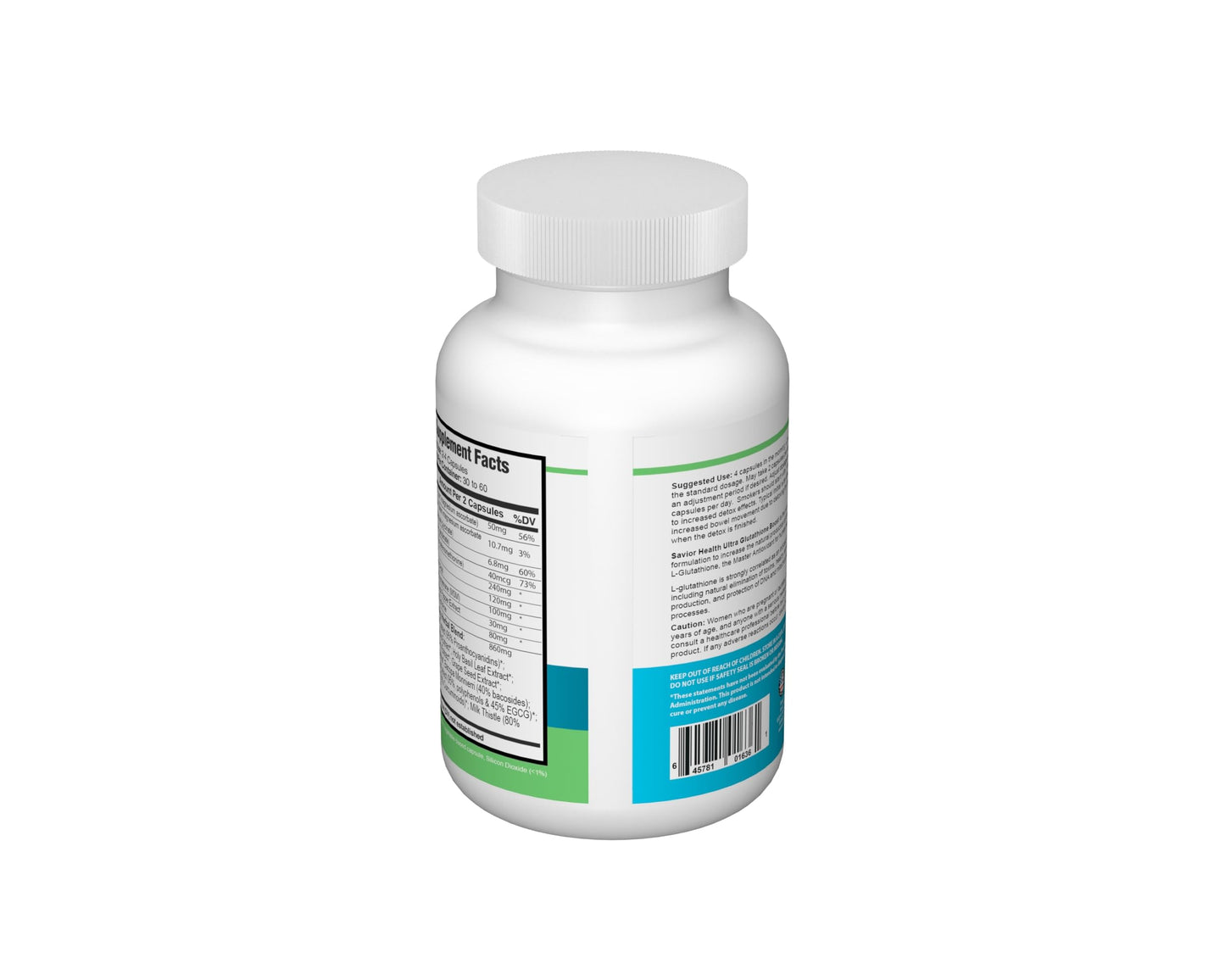 Savior Health Ultra Glutathione Boost Capsules 120