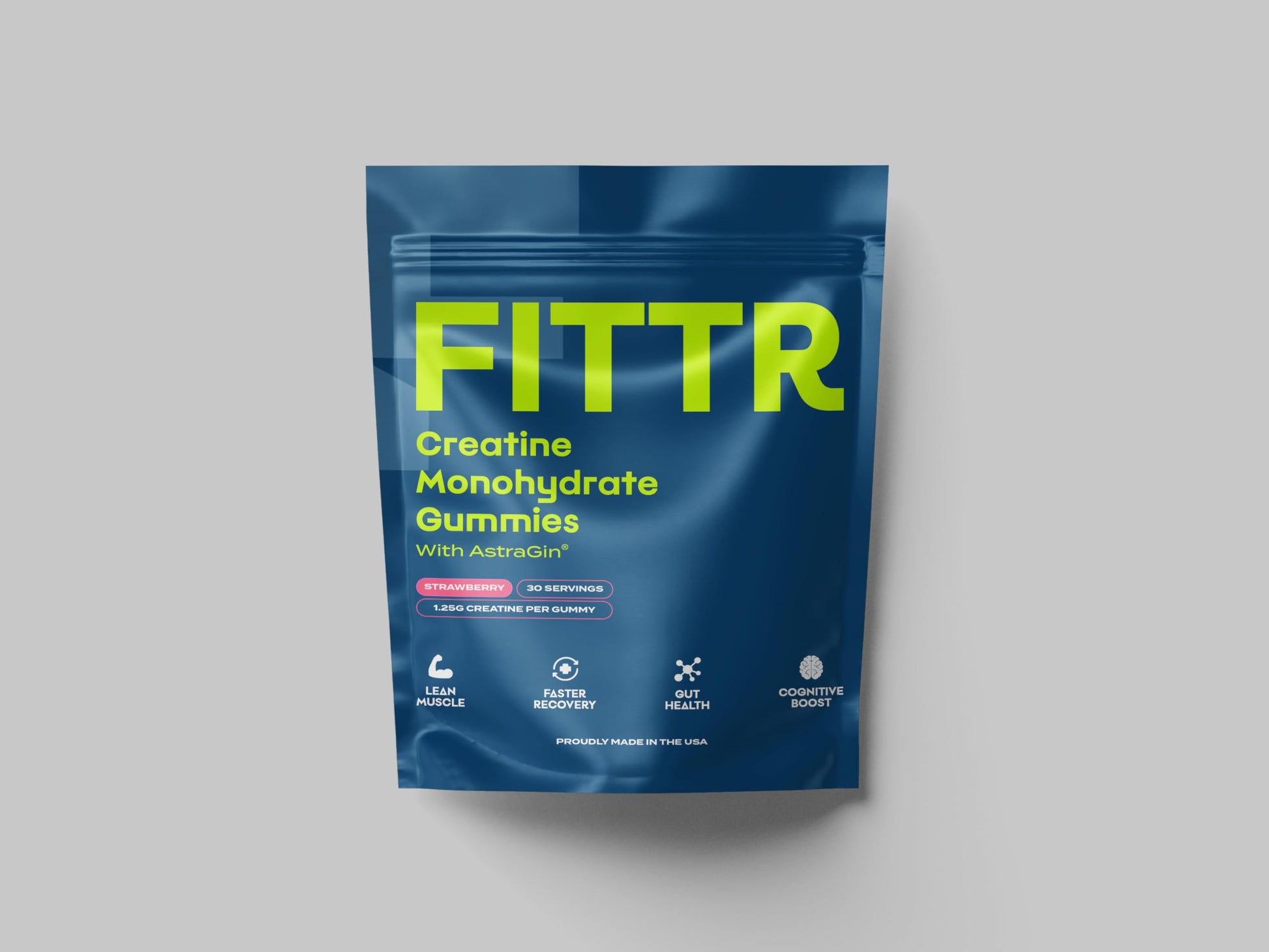 FITTR Creatine Monohydrate Gummies 90 Count