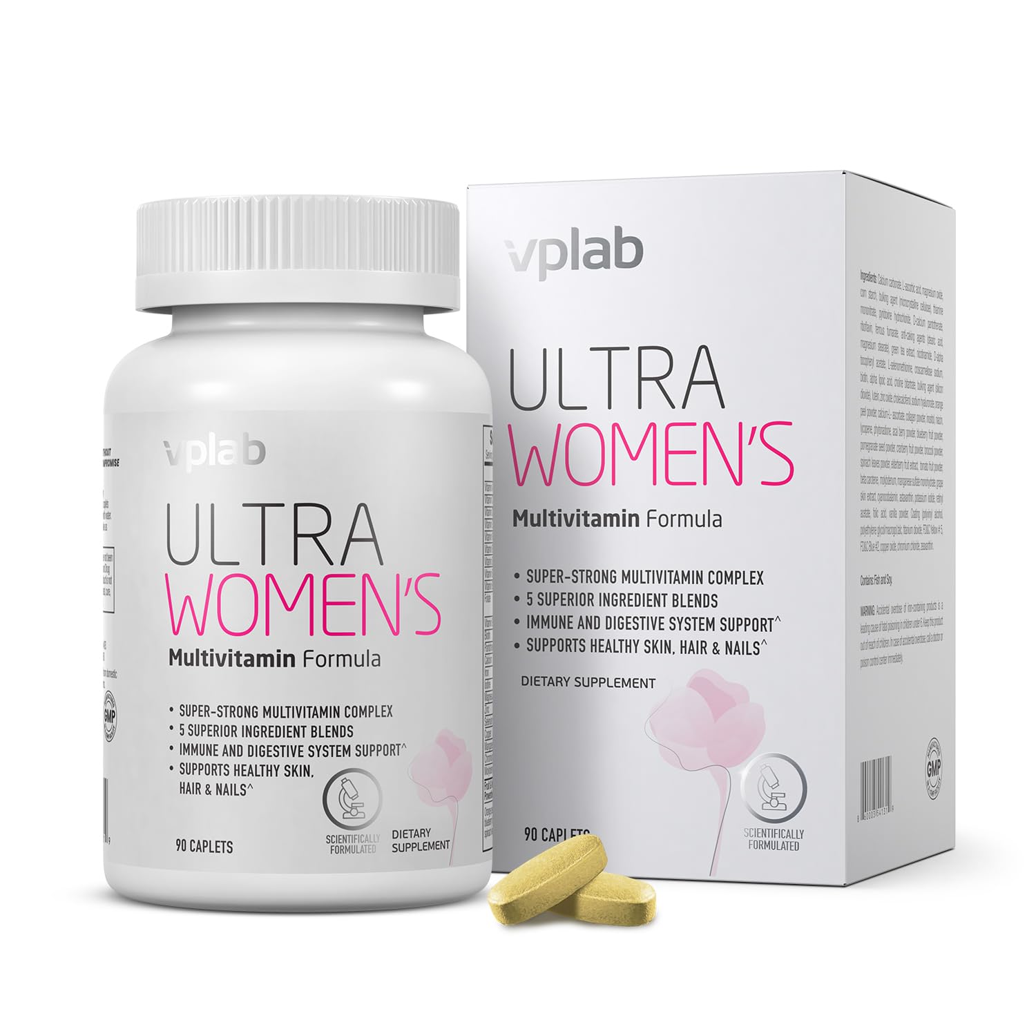 VPLab Nutrition Ultra Women's Multivitamin Formula Caplets, 90 Count