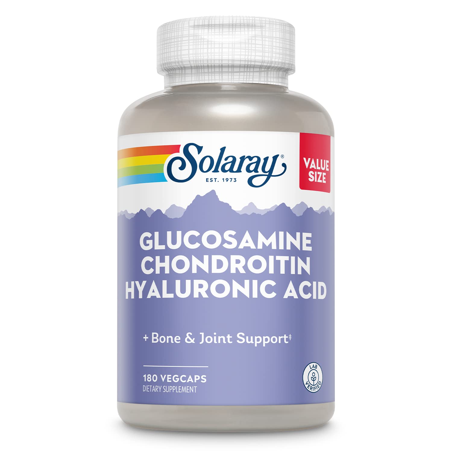 SOLARAY Glucosamine Chondroitin Hyaluronic Acid 180 VegCaps