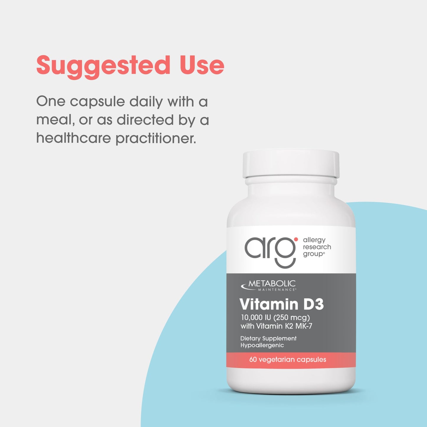 Metabolic Maintenance Vitamin D3 Capsule 60 Count