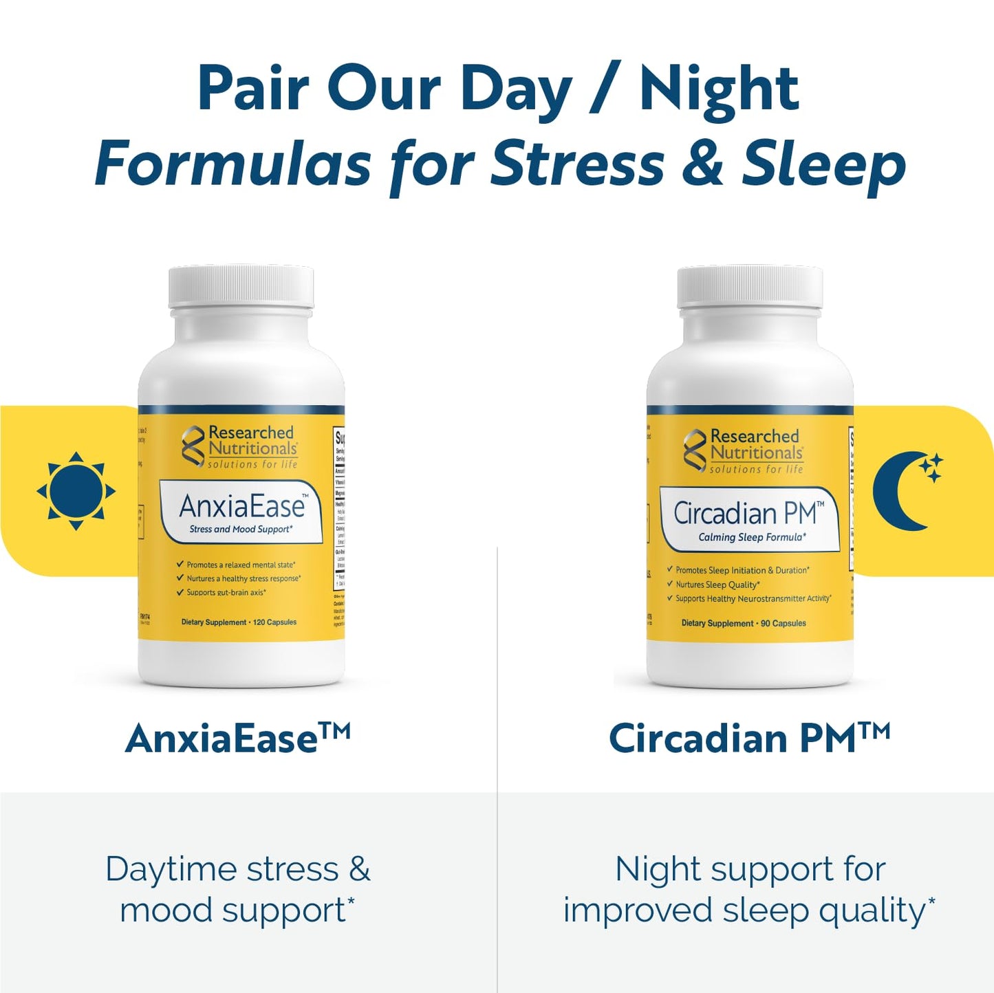 Researched Nutritionals Circadian PM Capsules 90 Count