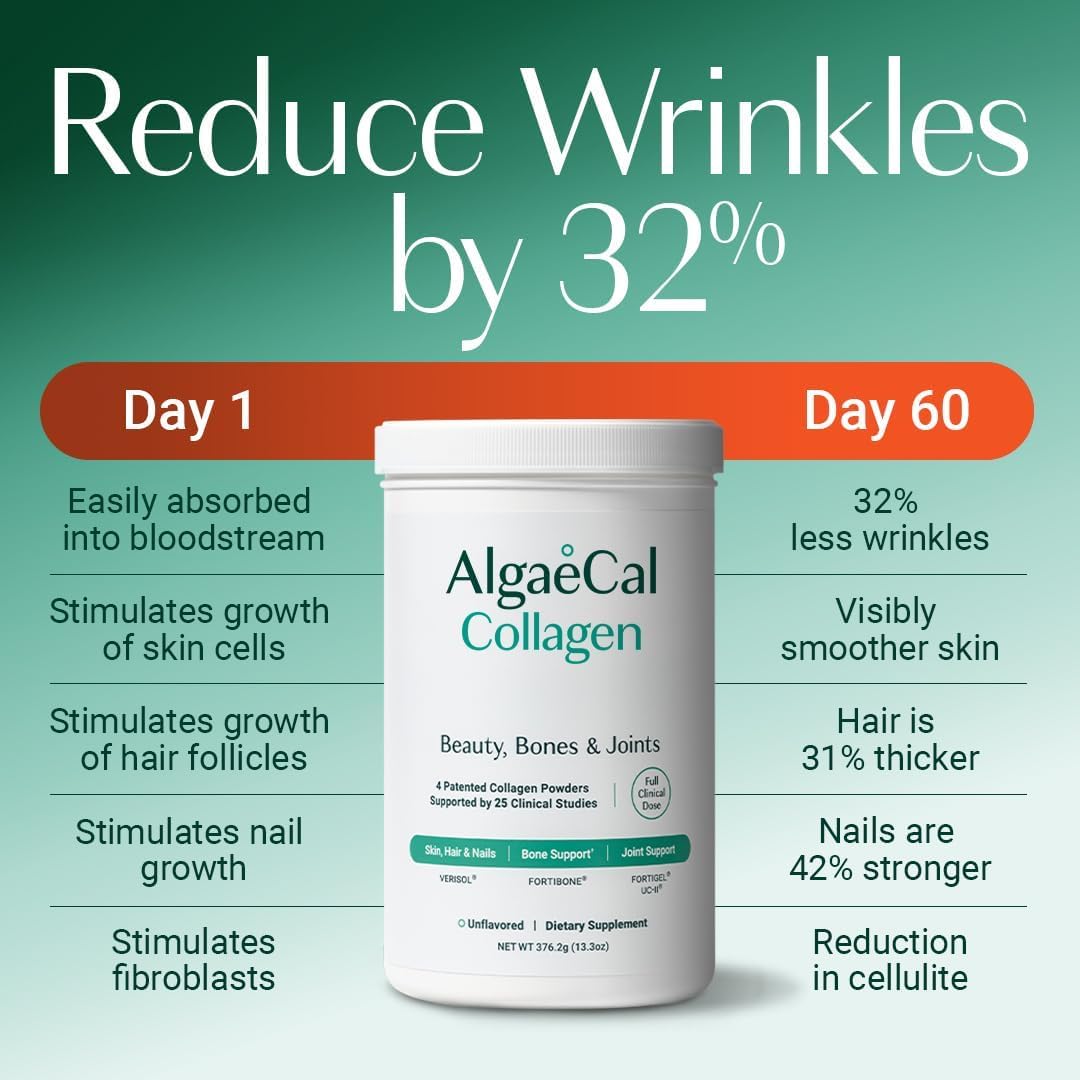 ALGAECAL Collagen Peptides Powder 60 Servings (Pack of 2)