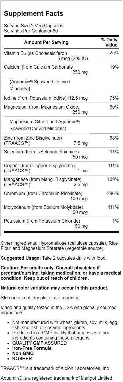 NOW Foods Full Spectrum Mineral Capsules, 120 Capsules
