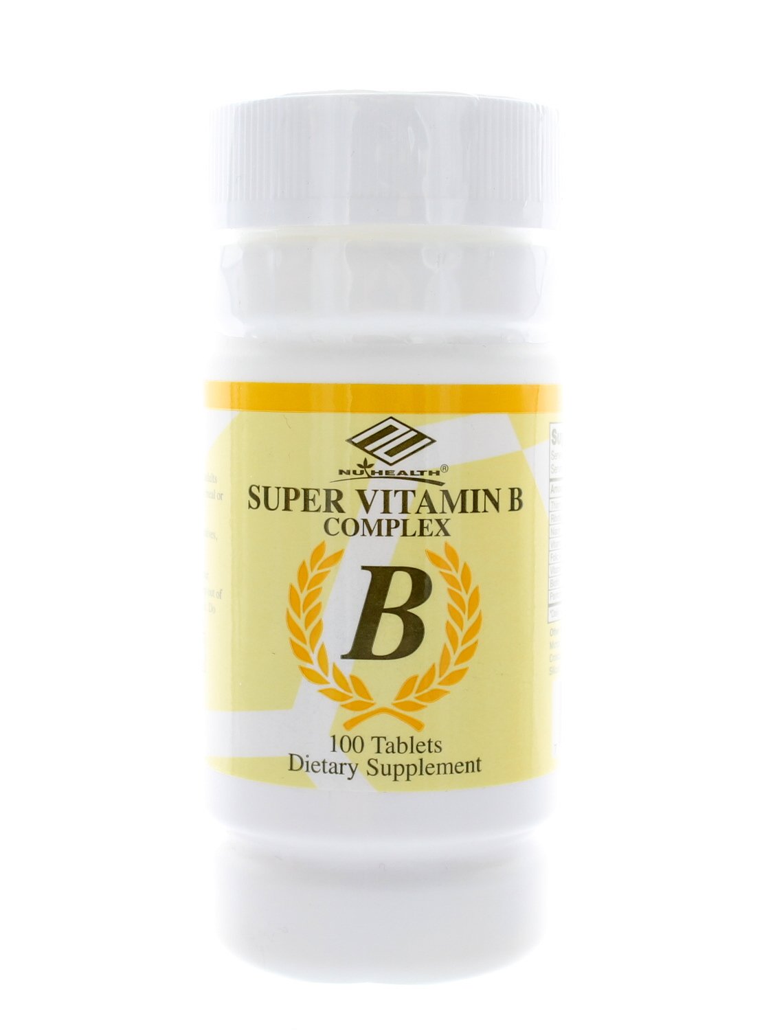 Nu-Health Super Vitamin B Complex Tablet, 100 Tablets