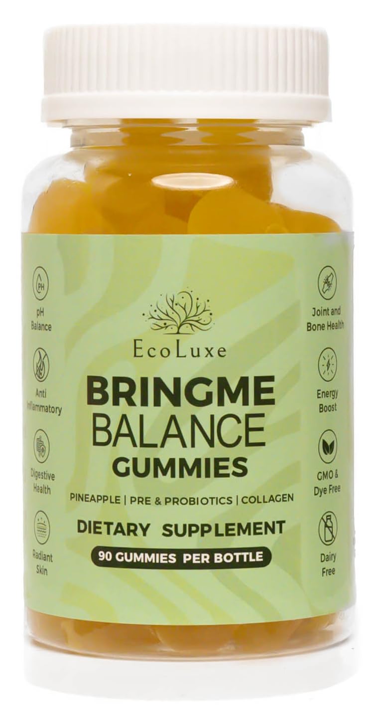 EcoLuxe BRINGME Balance Pre & Probiotic Gummies, 90 Count