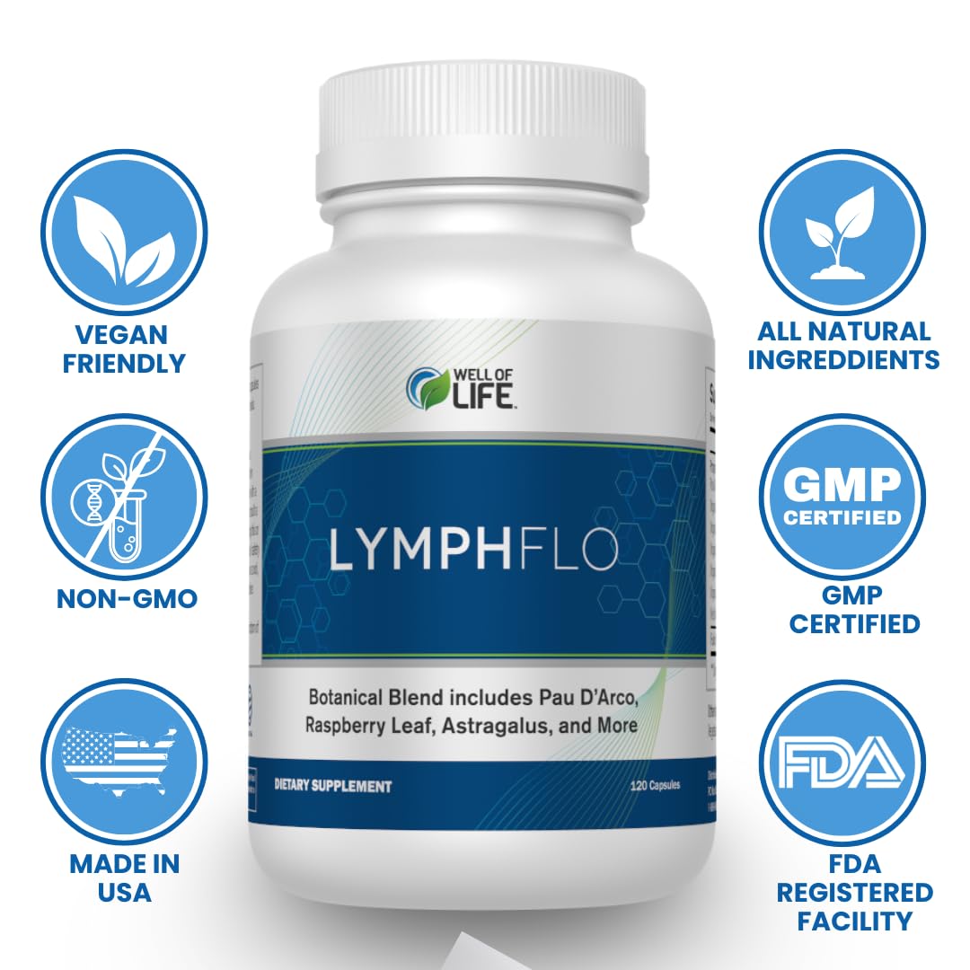 Well of Life LymphFlo Capsules, 120 Count