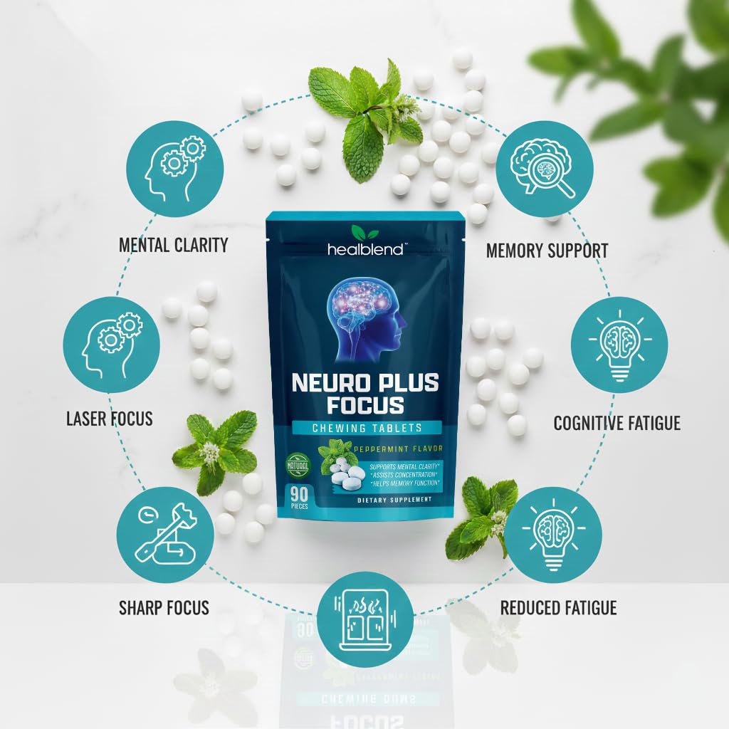 Healblend Neuro Plus Focus Chewing Tablet 1 Count
