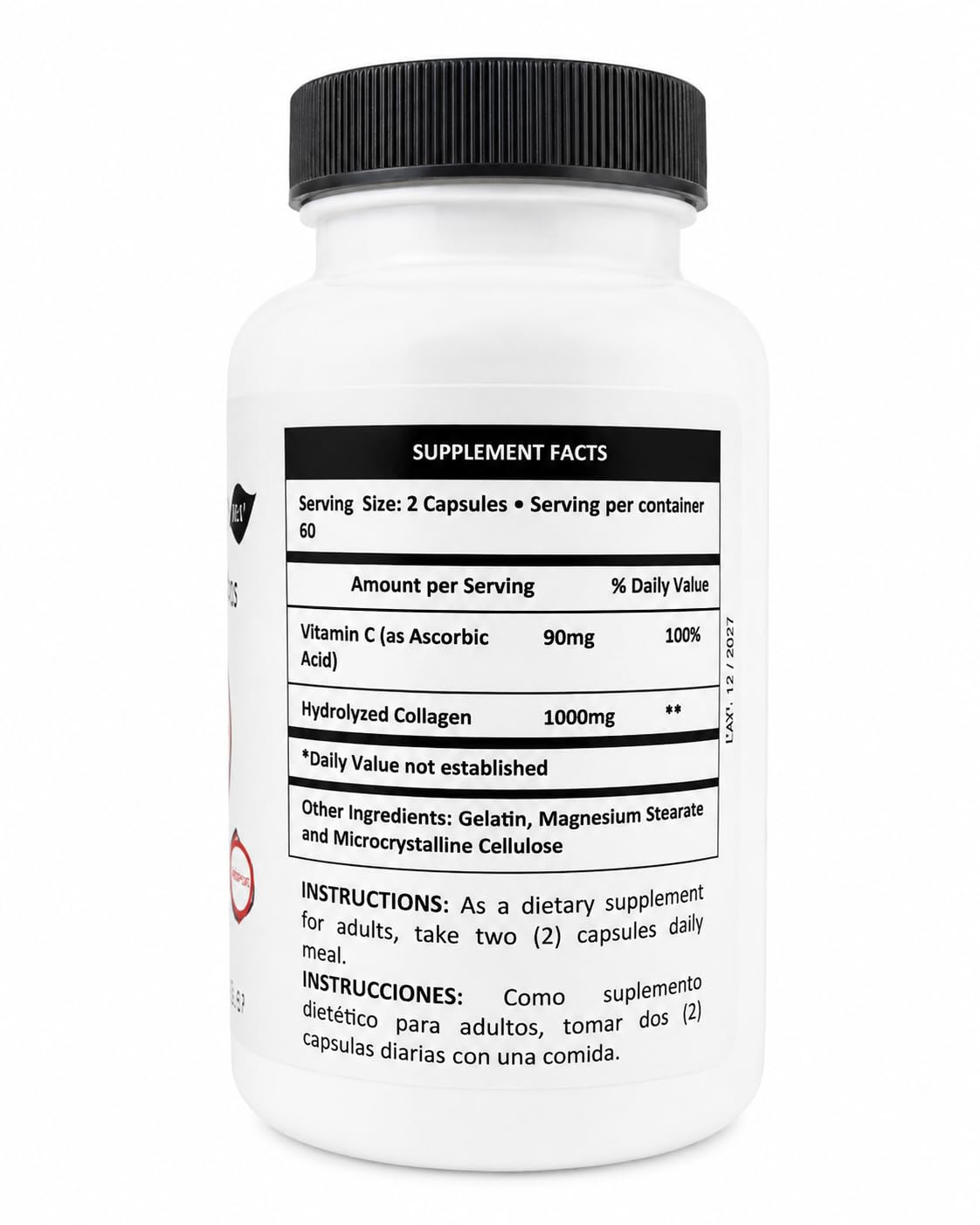 HYDROLYZED Collagen Super Advanced Supplement 120 Capsules