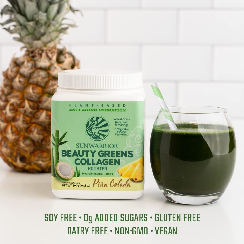 Sunwarrior Vegan Beauty Greens Drink Powder 10.5 Ounce