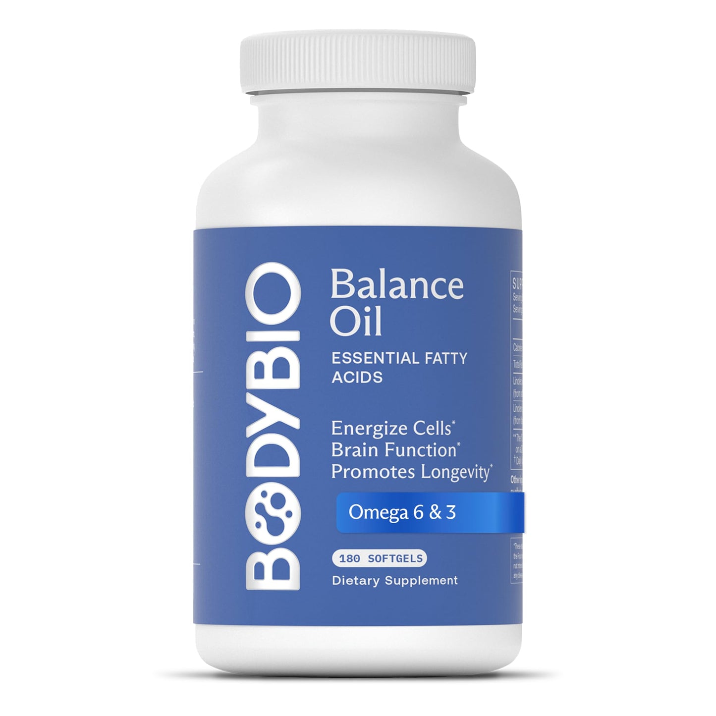 BodyBio Balance Oil Softgels 180
