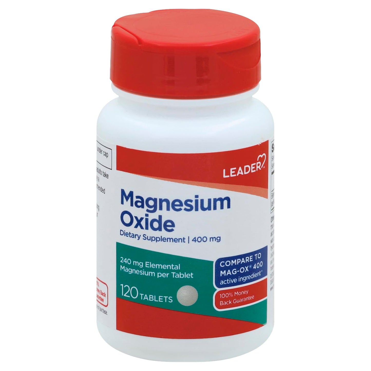 Leader Magnesium Oxide 400mg Tablet 120 Count