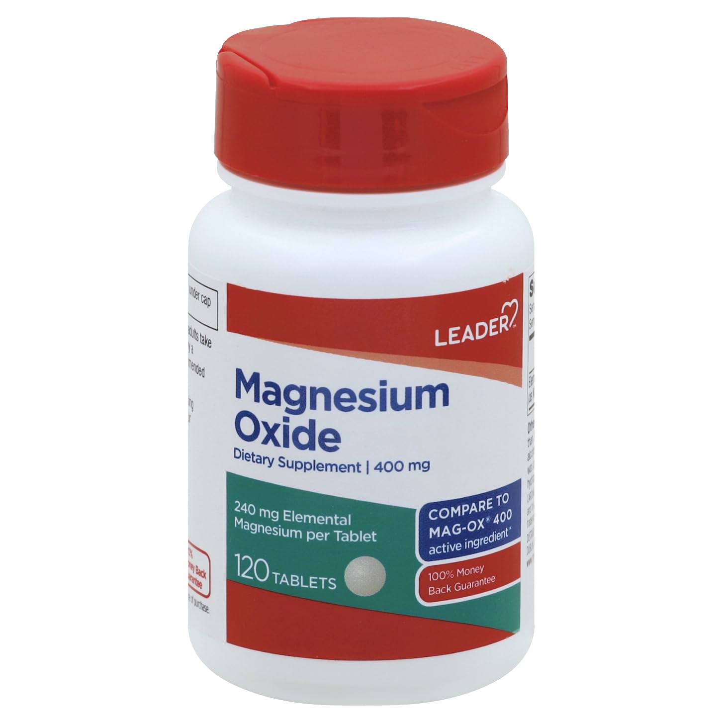 Leader Magnesium Oxide 400mg Tablet 120 Count
