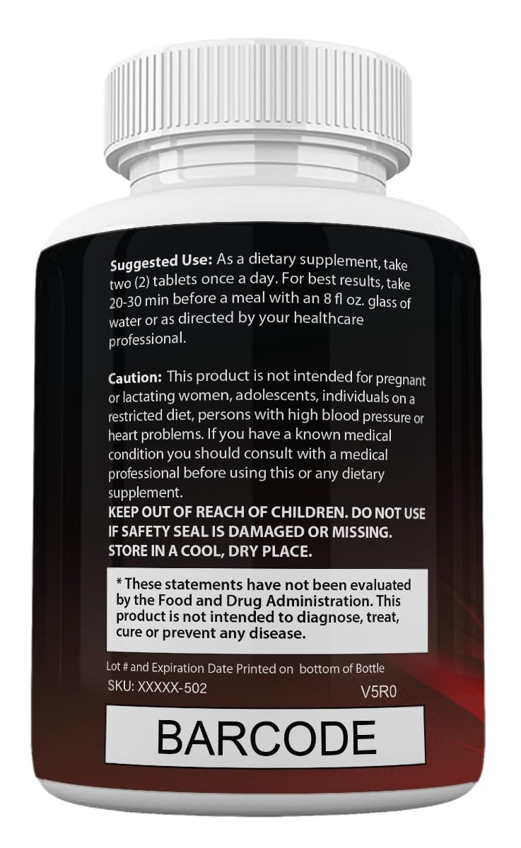 Zonata Vigor Pills for Men, Vigor Male Supplement Advanced Formula, 180 Tablets