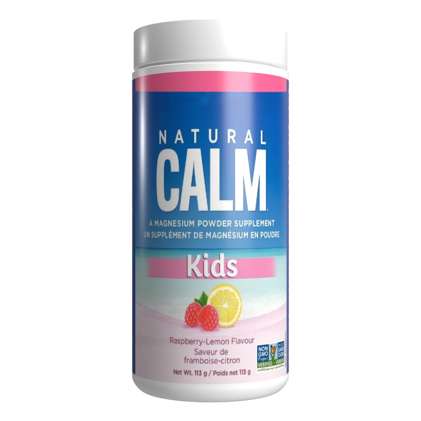 Natural Calm Magnesium Citrate Powder Kids Calm, 3.99 Ounce