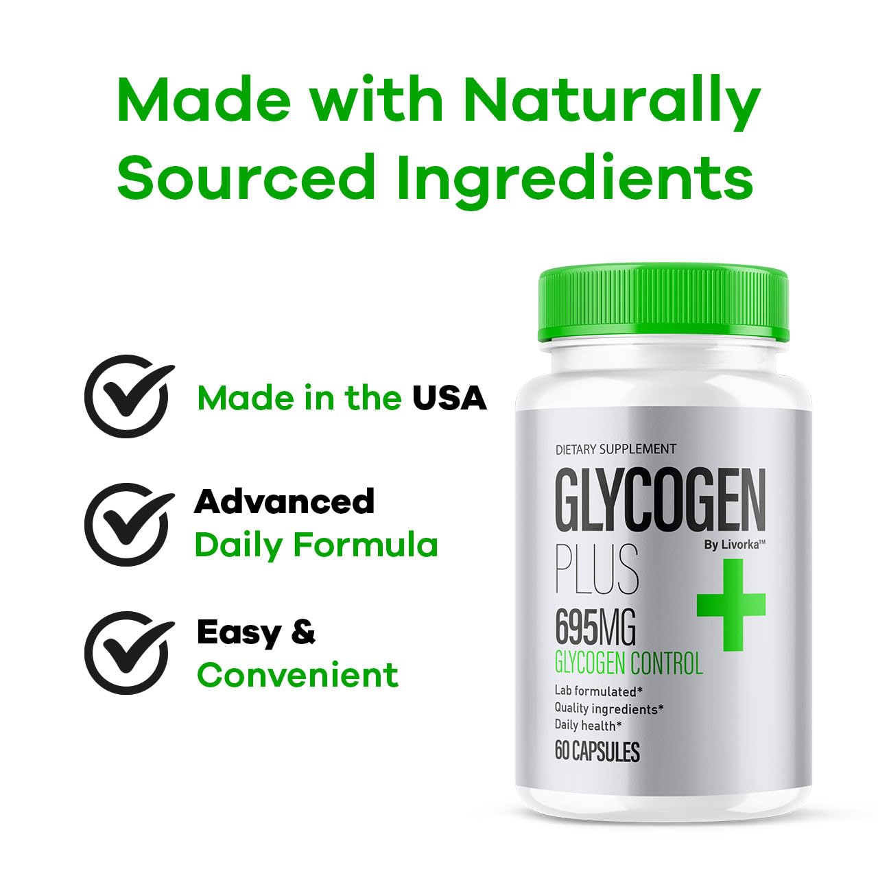 LIVORKA Glycogen Plus Capsules 60 Count