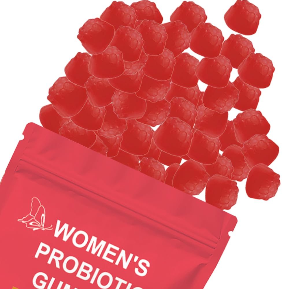 TWOHHACC Vegan Probiotic Gummies for Women Cranberry Flavour Gummy 60 Count
