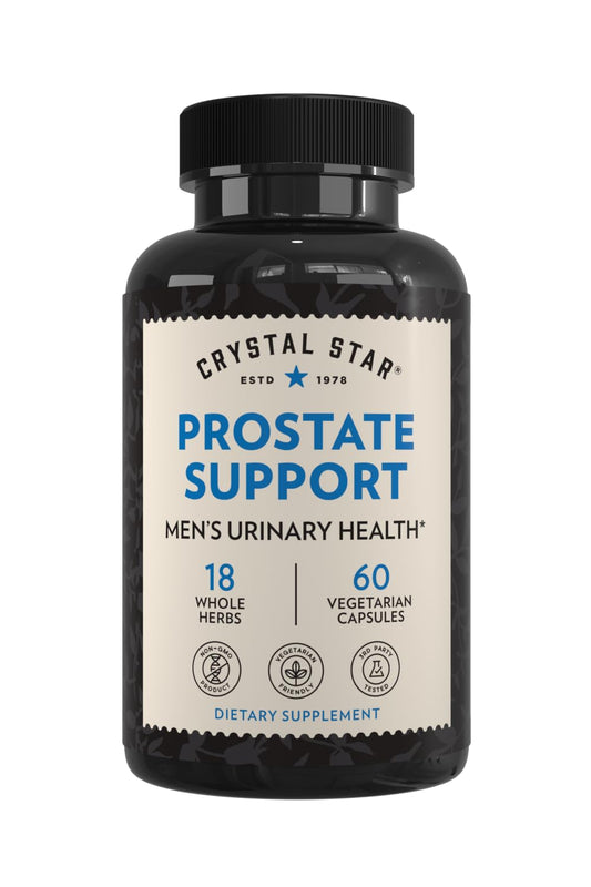 Crystal Star Prostate Support Saw Palmetto Supplements for Men Capsules, 60 Capsules