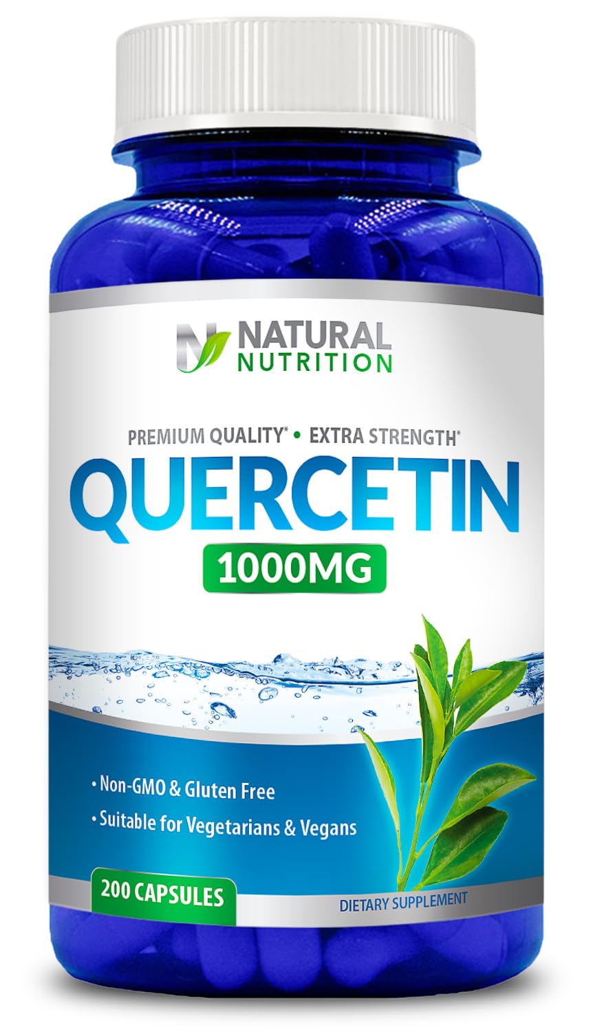 Generic Natural Vitamin Quercetin Maximum Strength 1000mg 200 Capsules
