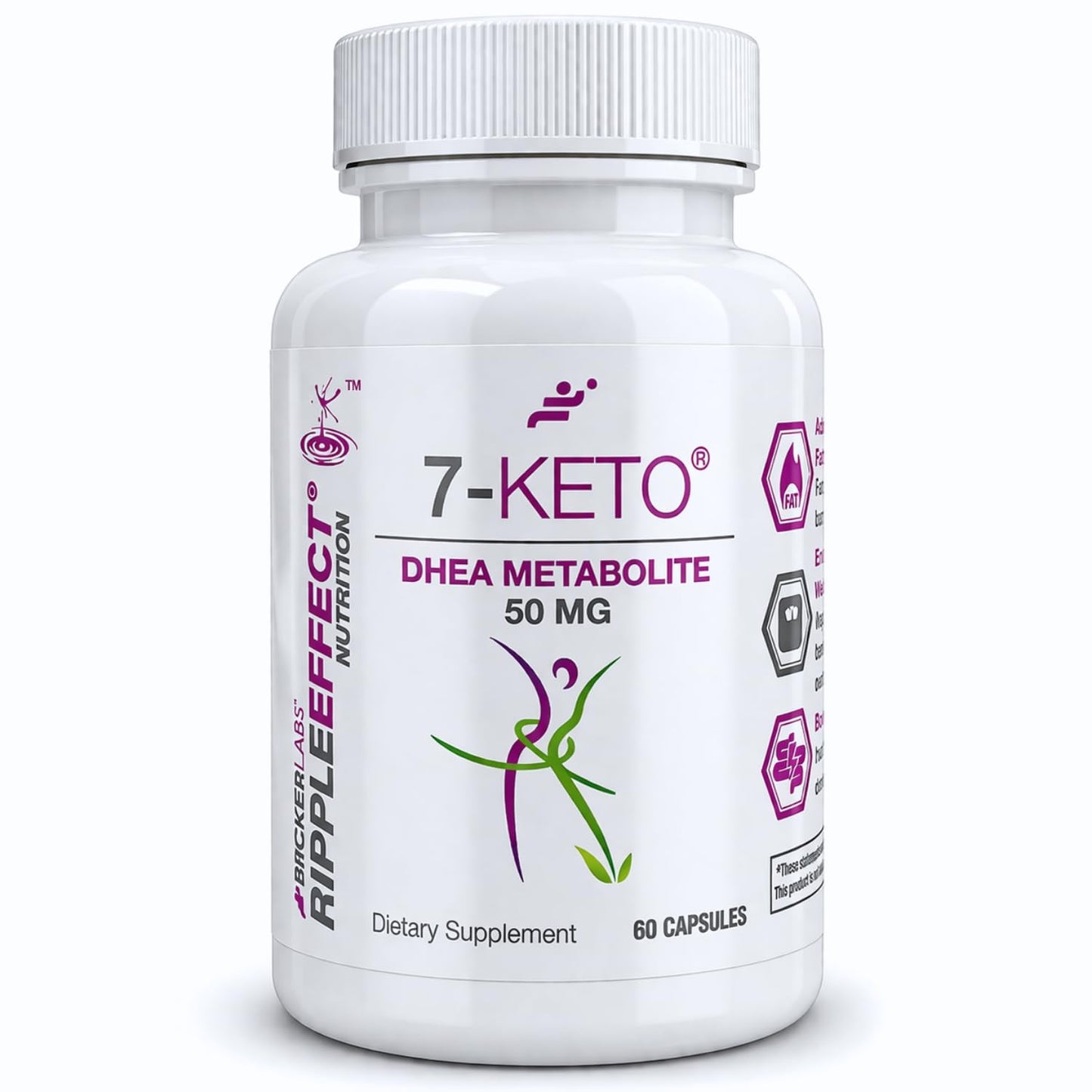 Bricker Labs 7-Keto DHEA Metabolite 50 mg Capsules, 60 Count