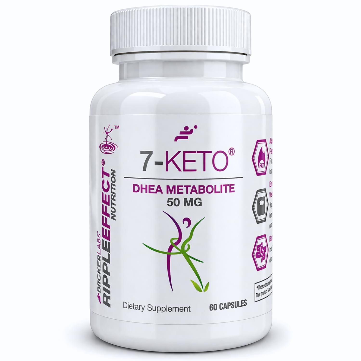 Bricker Labs 7-Keto DHEA Metabolite 50 mg Capsules, 60 Count