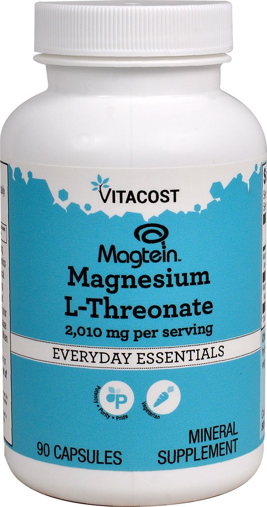 Vitacost Brand Magtein Magnesium L-Threonate Capsules, 90 Count