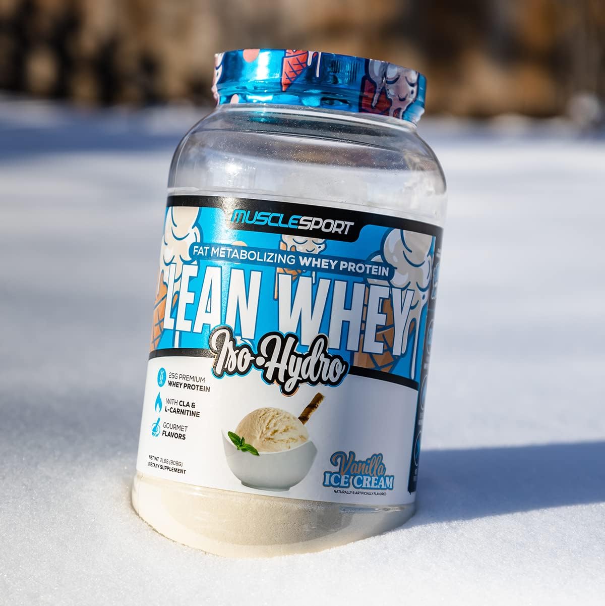 Musclesport Lean Whey Revolution Protein Powder Vanilla Ice Cream - 80 Scoops